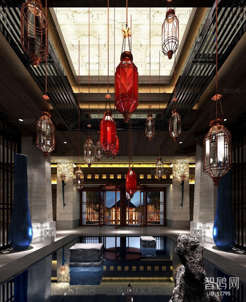 New Chinese Style Lobby Hall