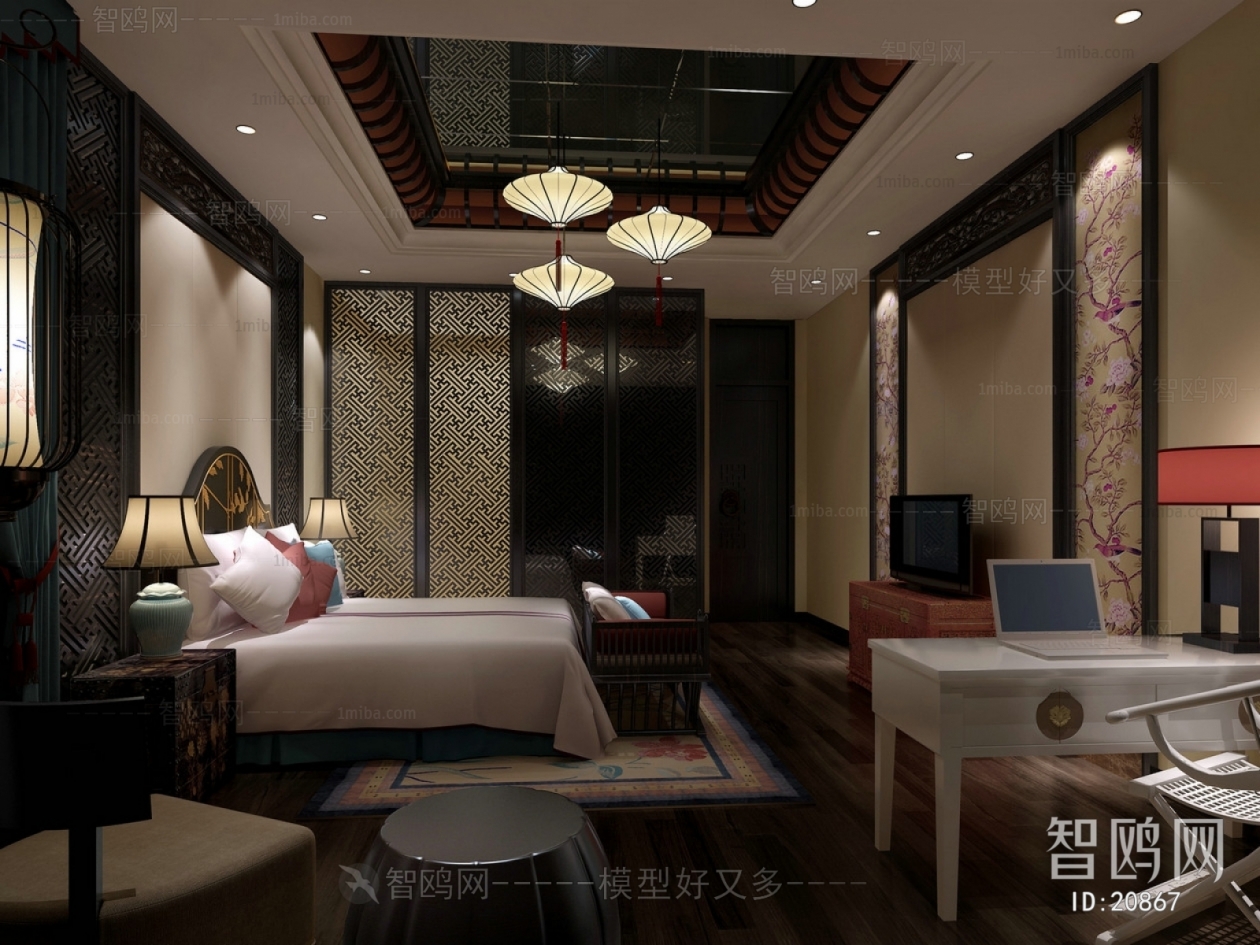 New Chinese Style Bedroom