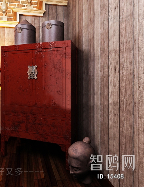 Chinese Style Side Cabinet/Entrance Cabinet