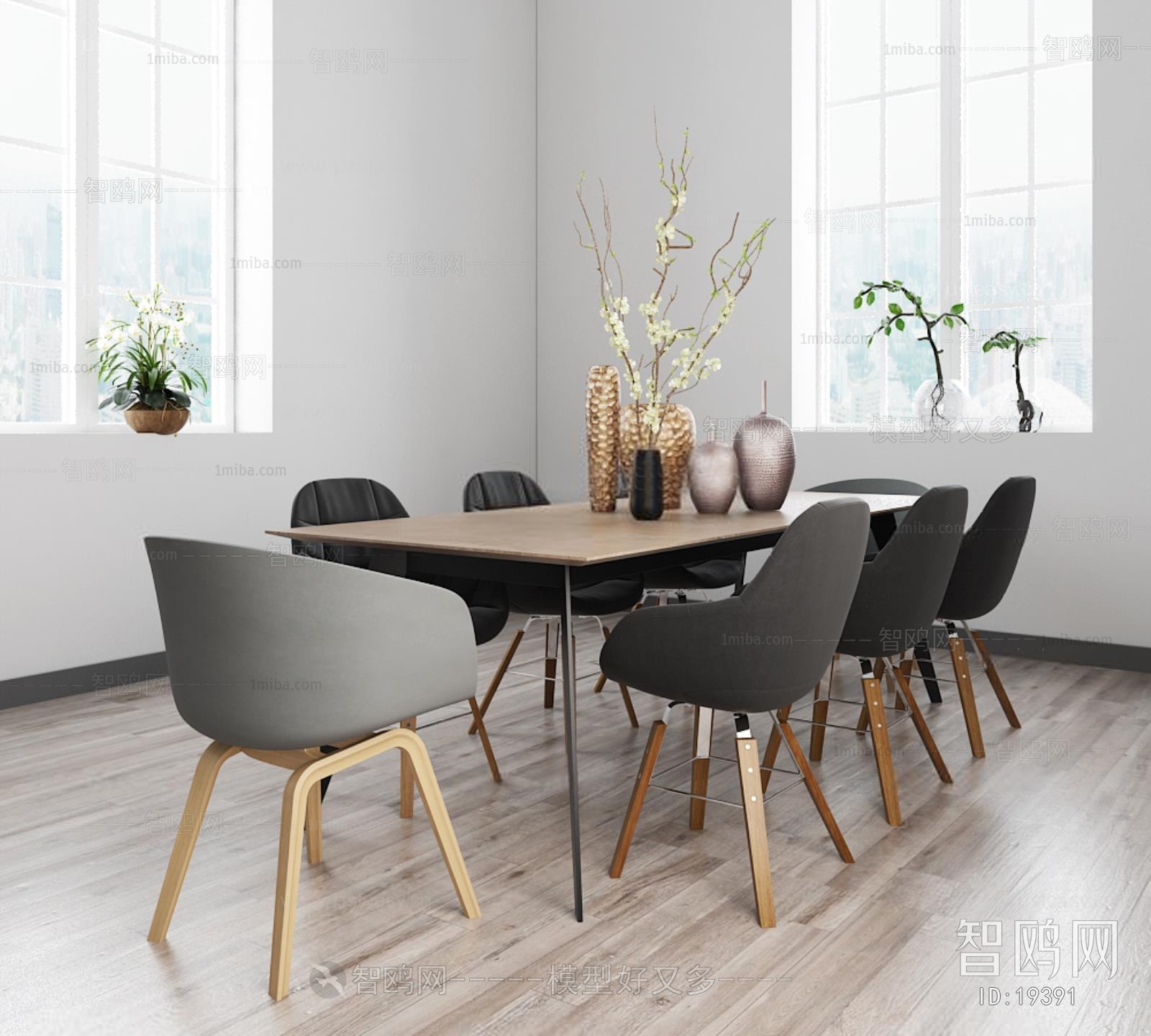 Modern Nordic Style Dining Table And Chairs