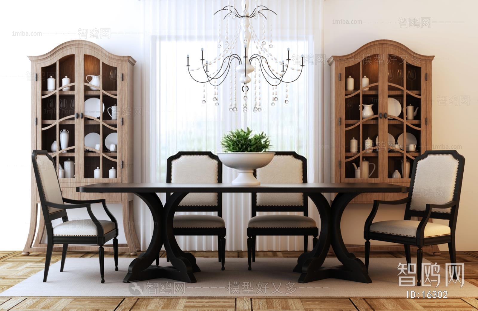 American Style Simple European Style Dining Table And Chairs