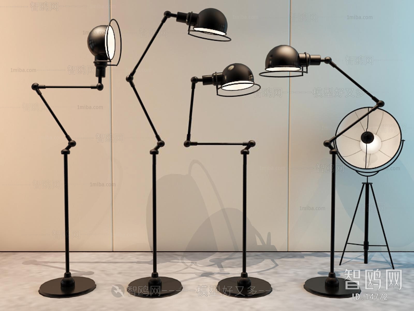 Modern American Style Industrial Style Floor Lamp