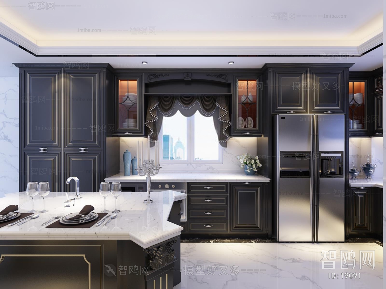 European Style New Classical Style The Kitchen