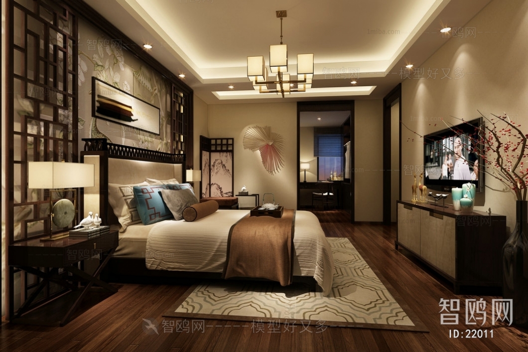 New Chinese Style Bedroom