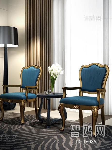 European Style Post Modern Style New Classical Style Single Chair