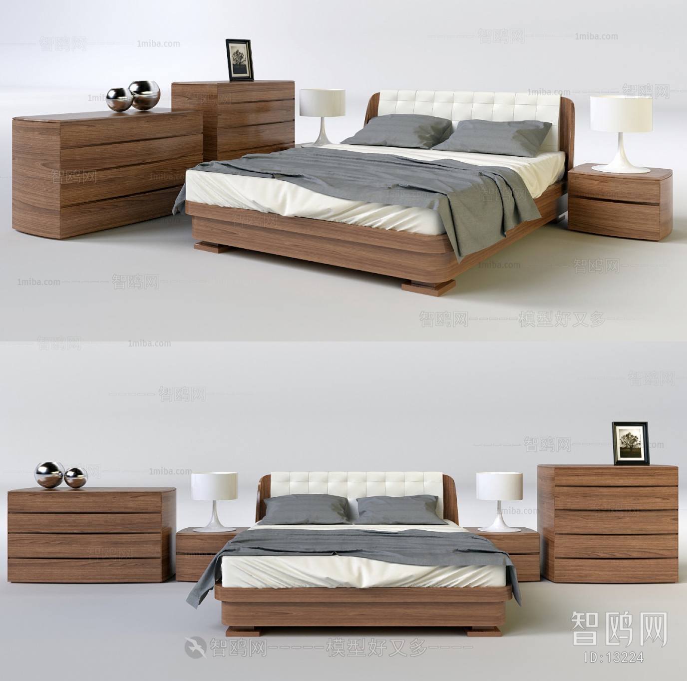 Modern Simple Style Double Bed