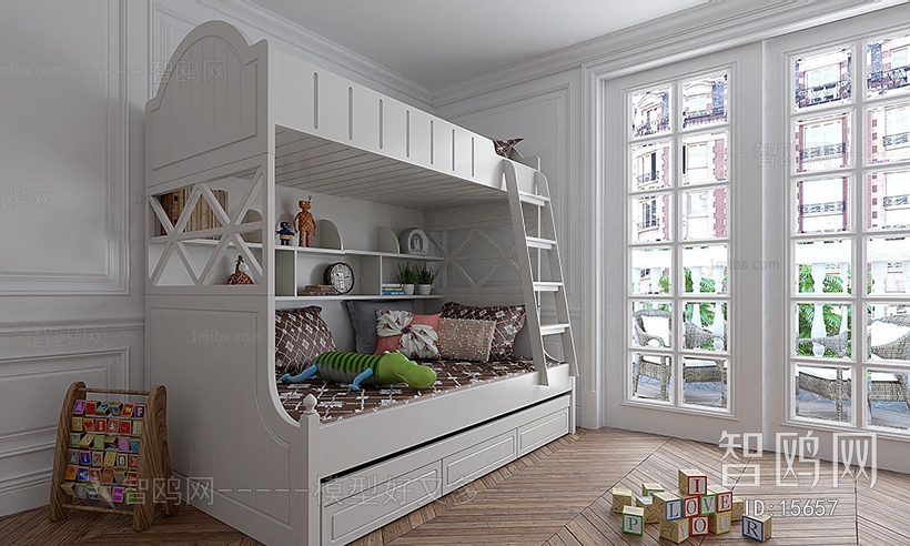 Idyllic Style Simple European Style Child's Bed