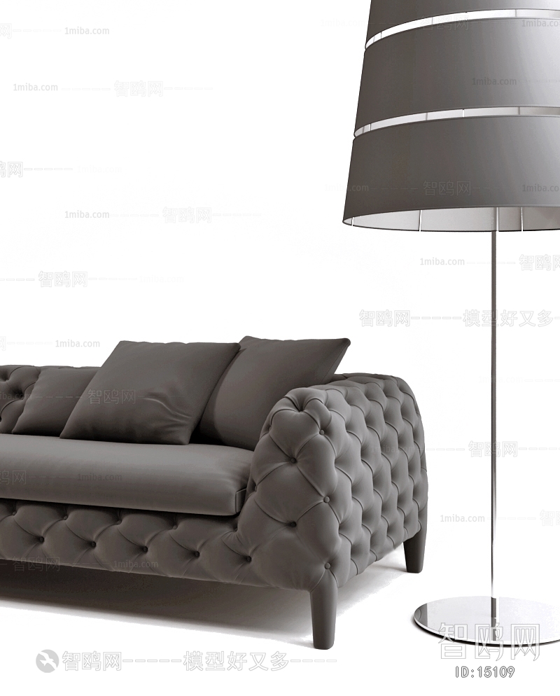 Modern Simple European Style Three-seat Sofa