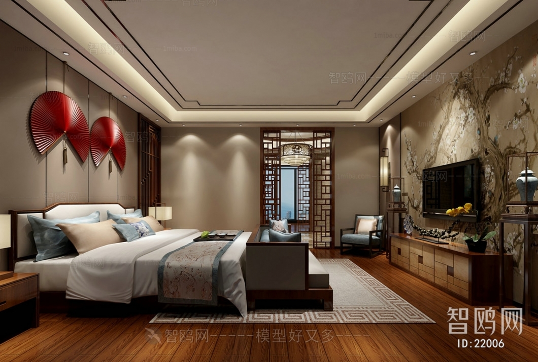 New Chinese Style Bedroom