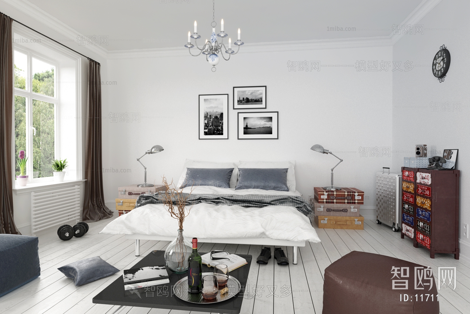 Modern Nordic Style Bedroom