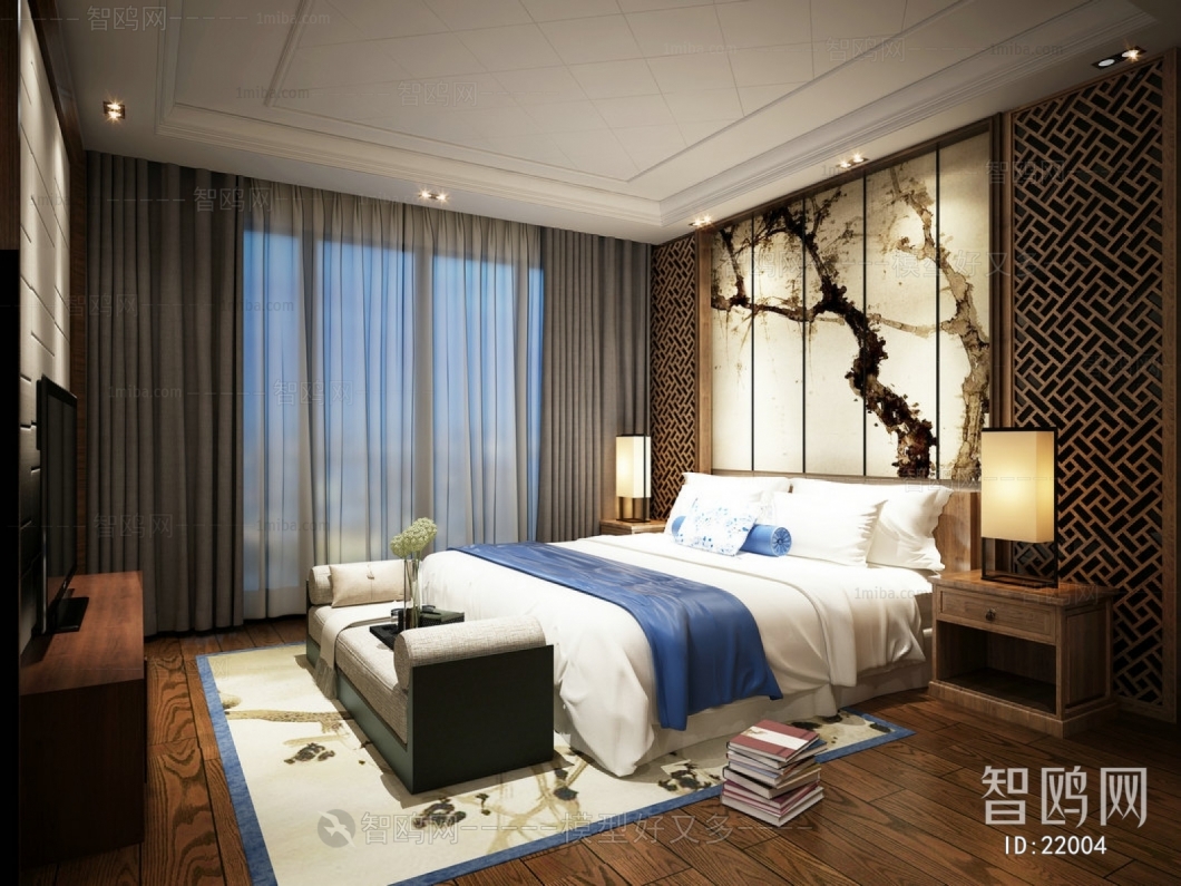 New Chinese Style Bedroom