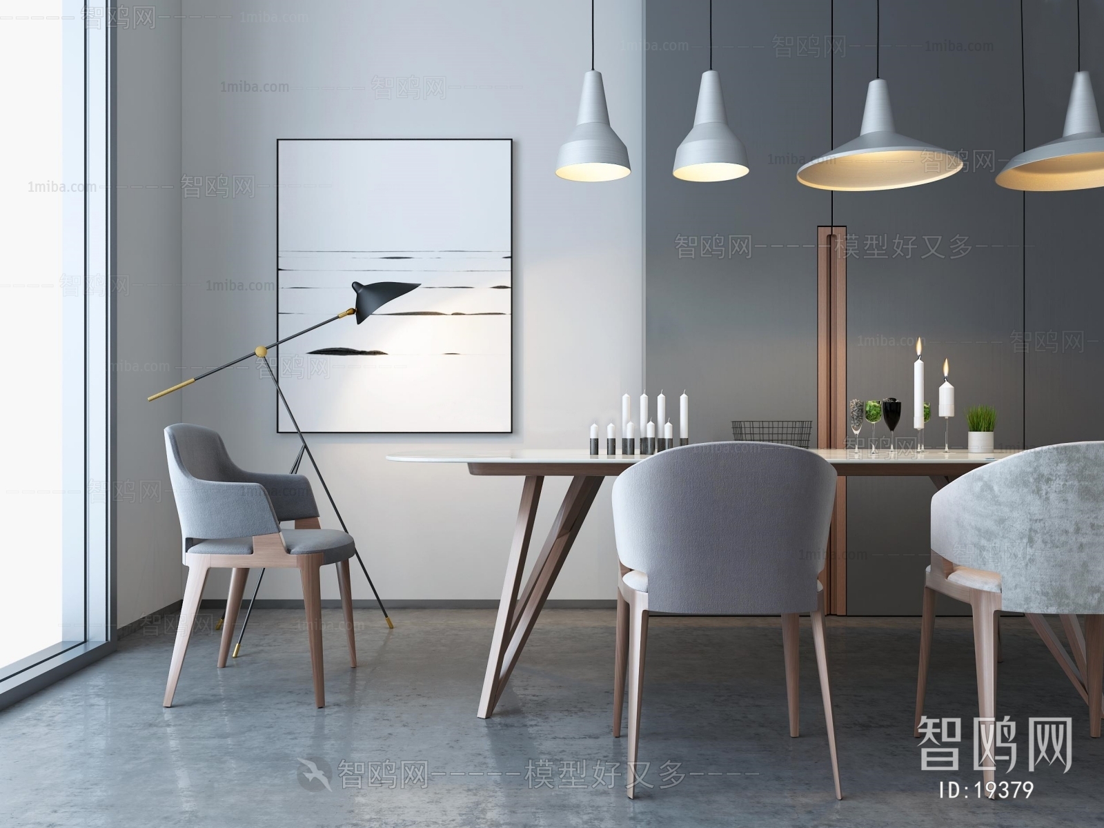 Modern Nordic Style Dining Table And Chairs