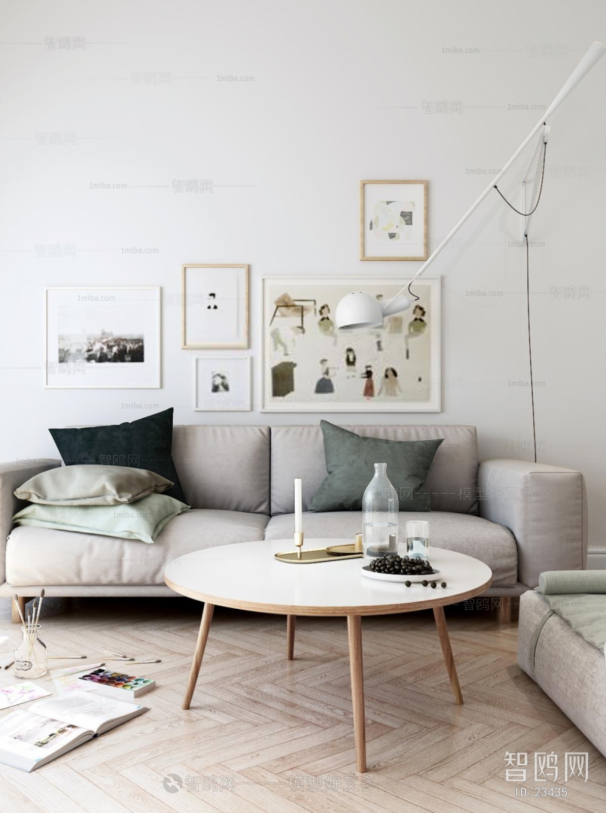 Modern Nordic Style A Sofa For Two