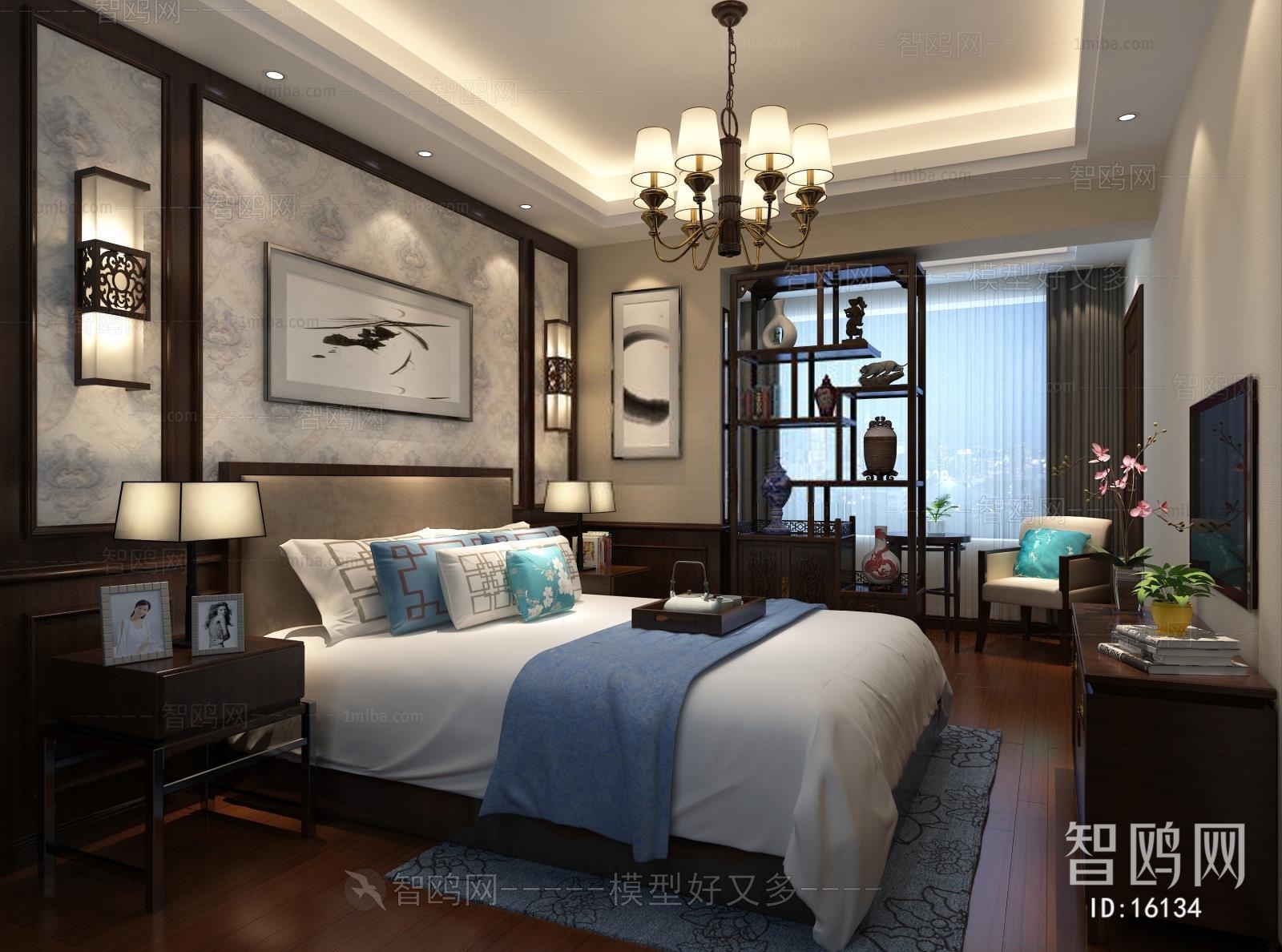 Modern New Chinese Style Bedroom