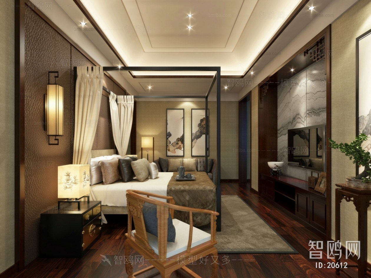 New Chinese Style Bedroom