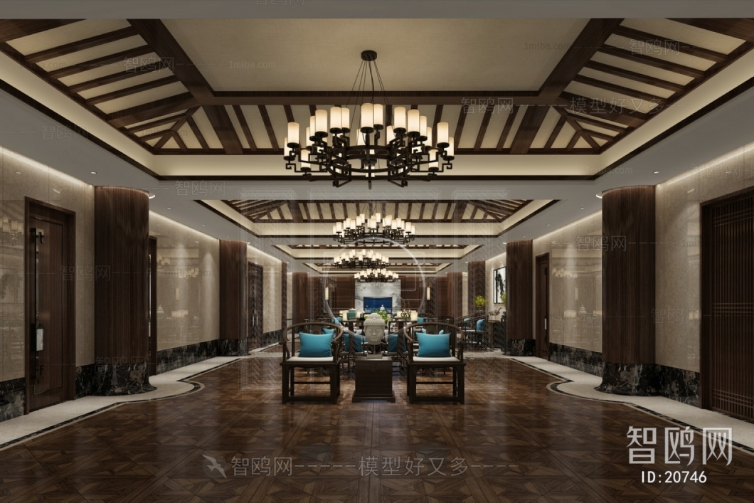 New Chinese Style Lobby Hall