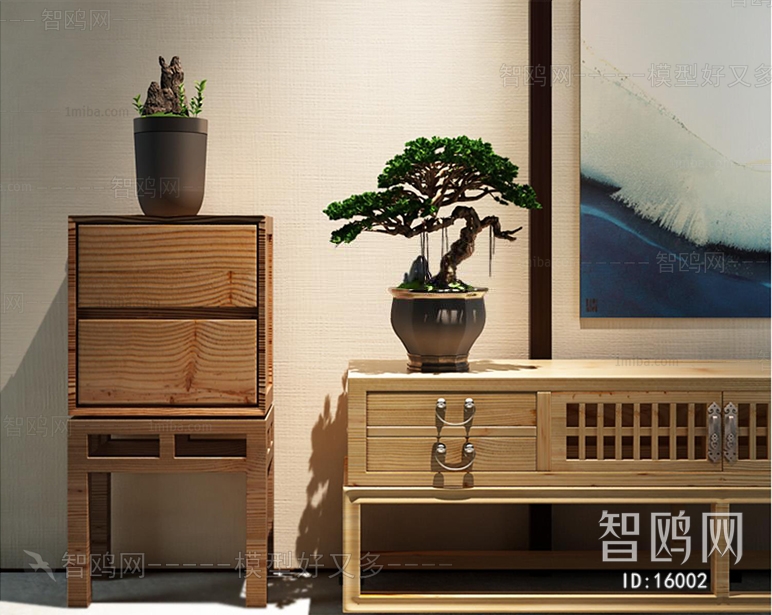 Modern New Chinese Style TV Cabinet