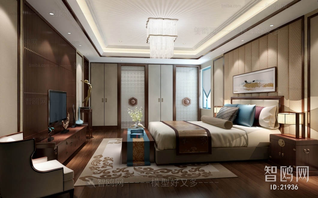 New Chinese Style Bedroom