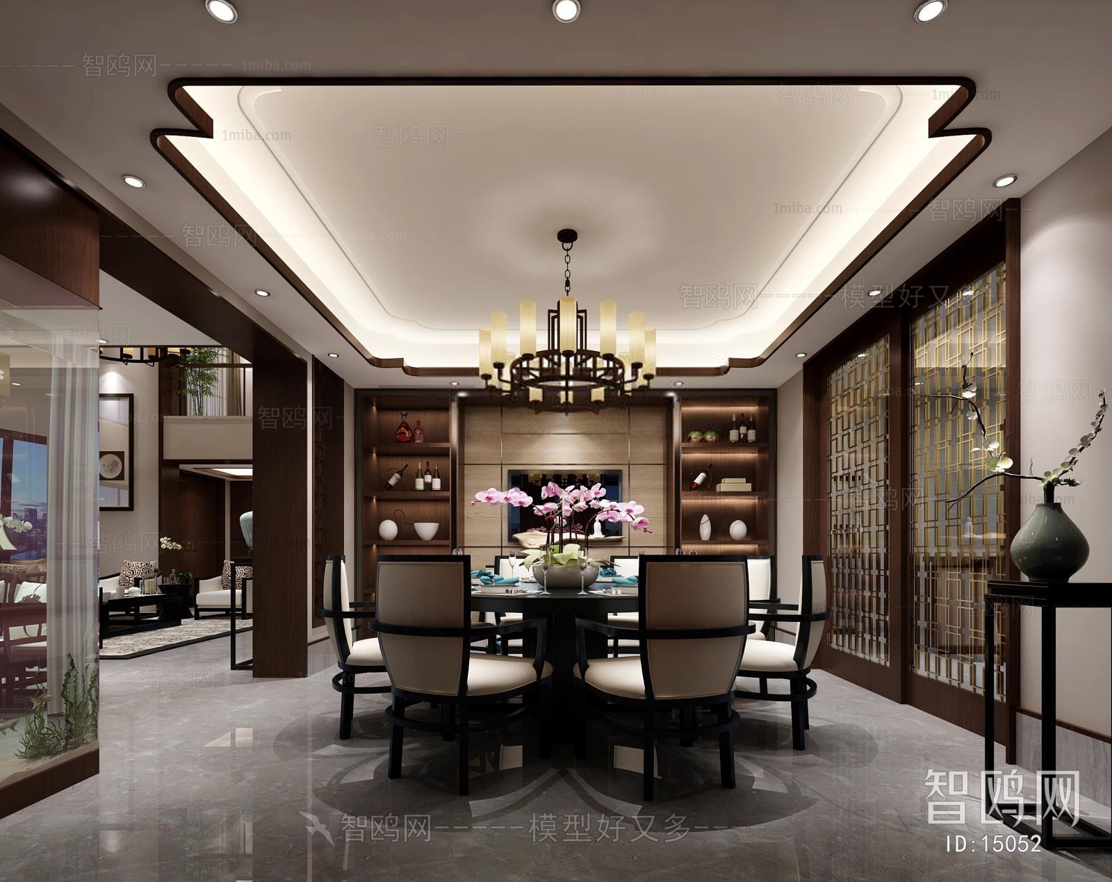 New Chinese Style Dining Room