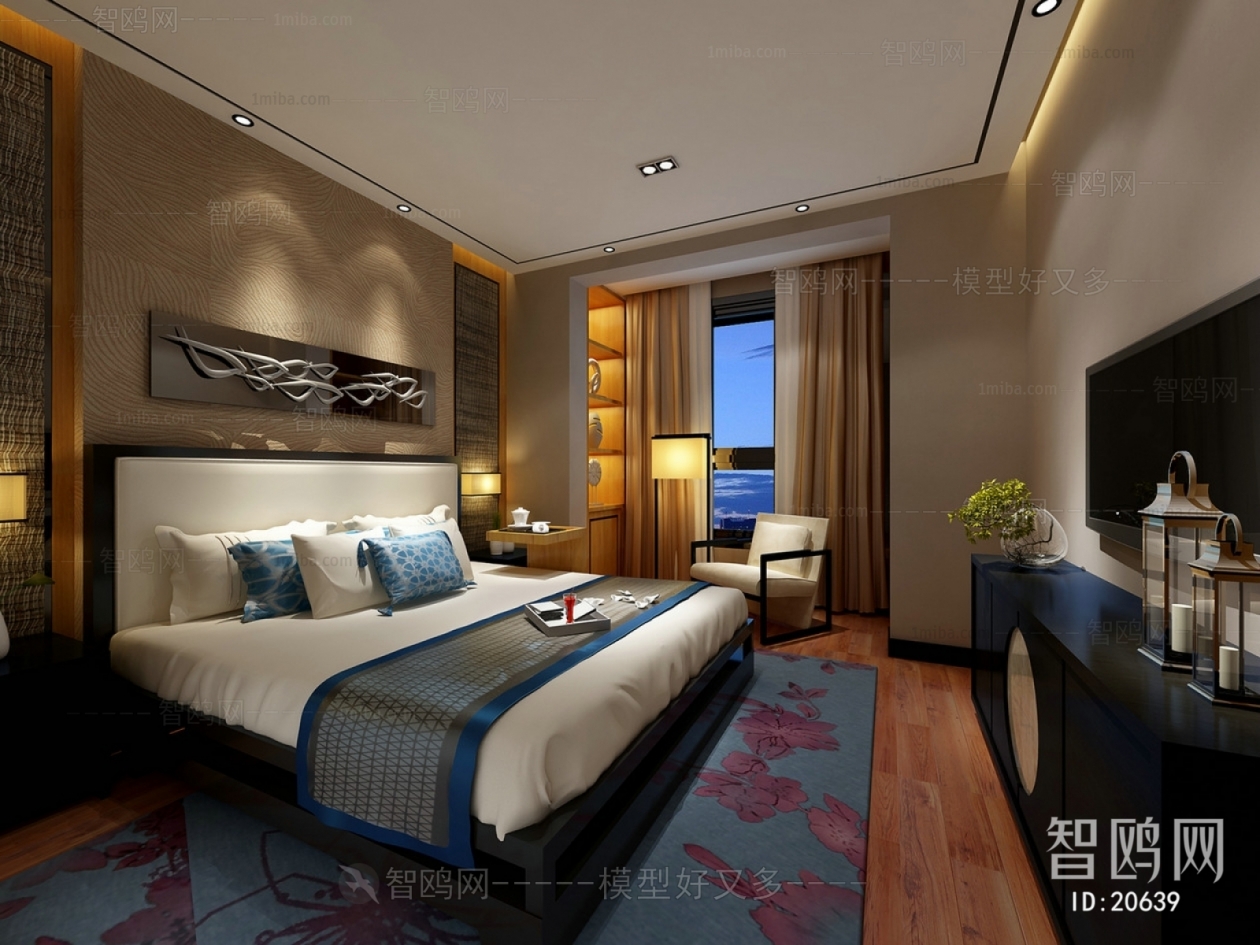 New Chinese Style Bedroom