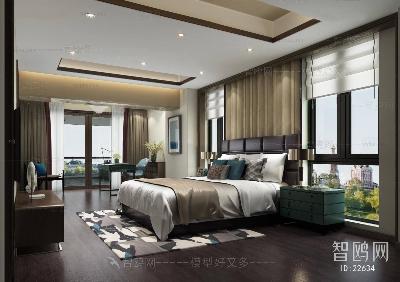 Modern New Chinese Style Bedroom