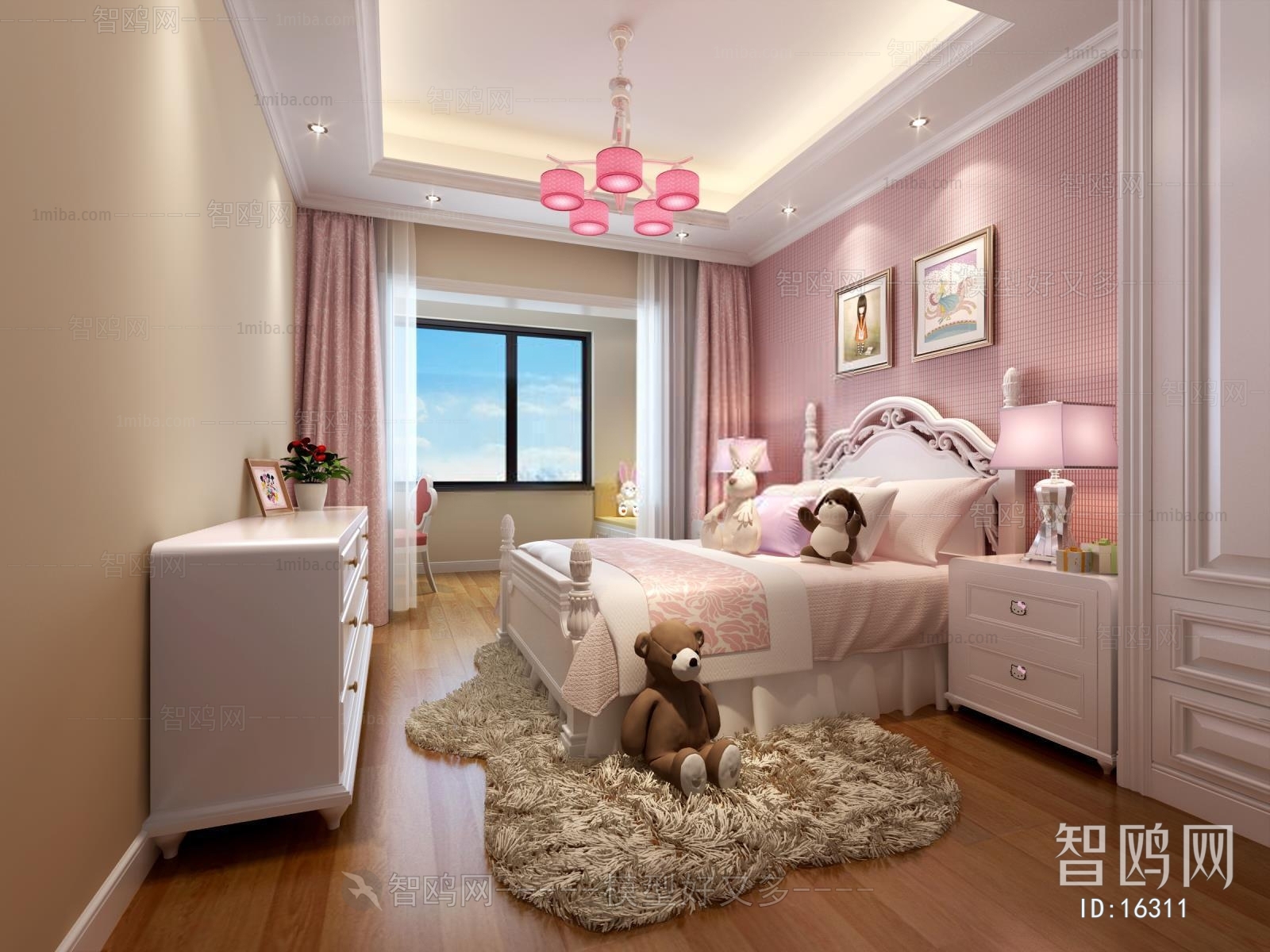 American Style Simple European Style Bedroom