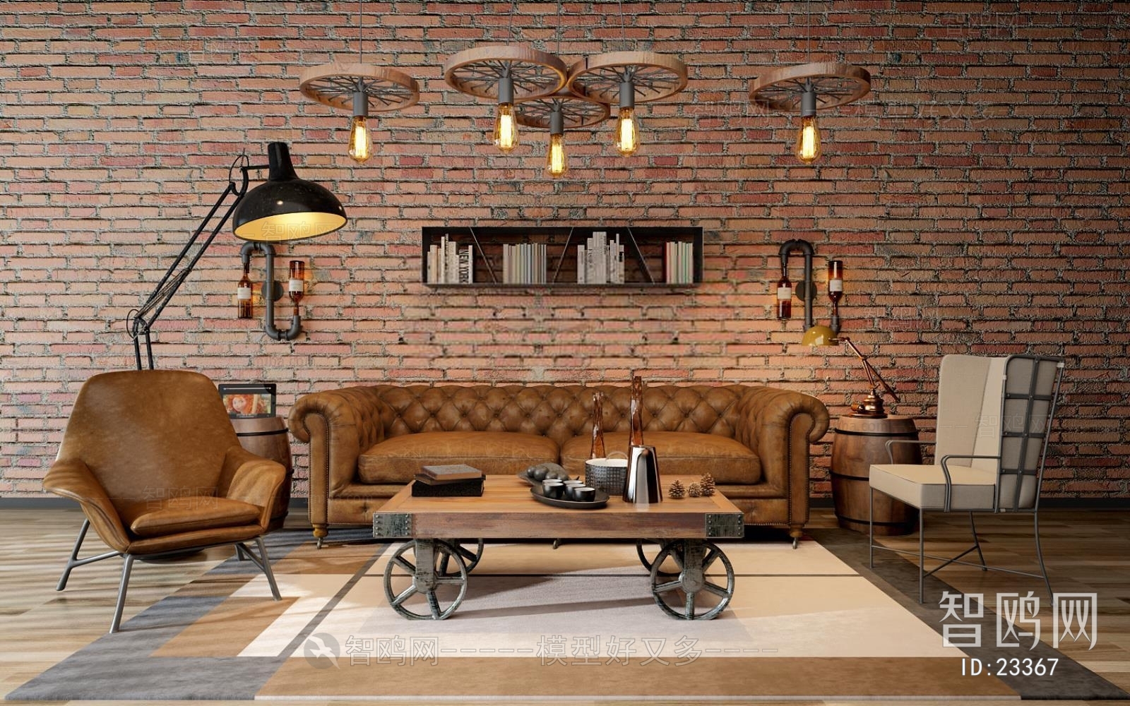 Industrial Style Country Style Sofa Combination