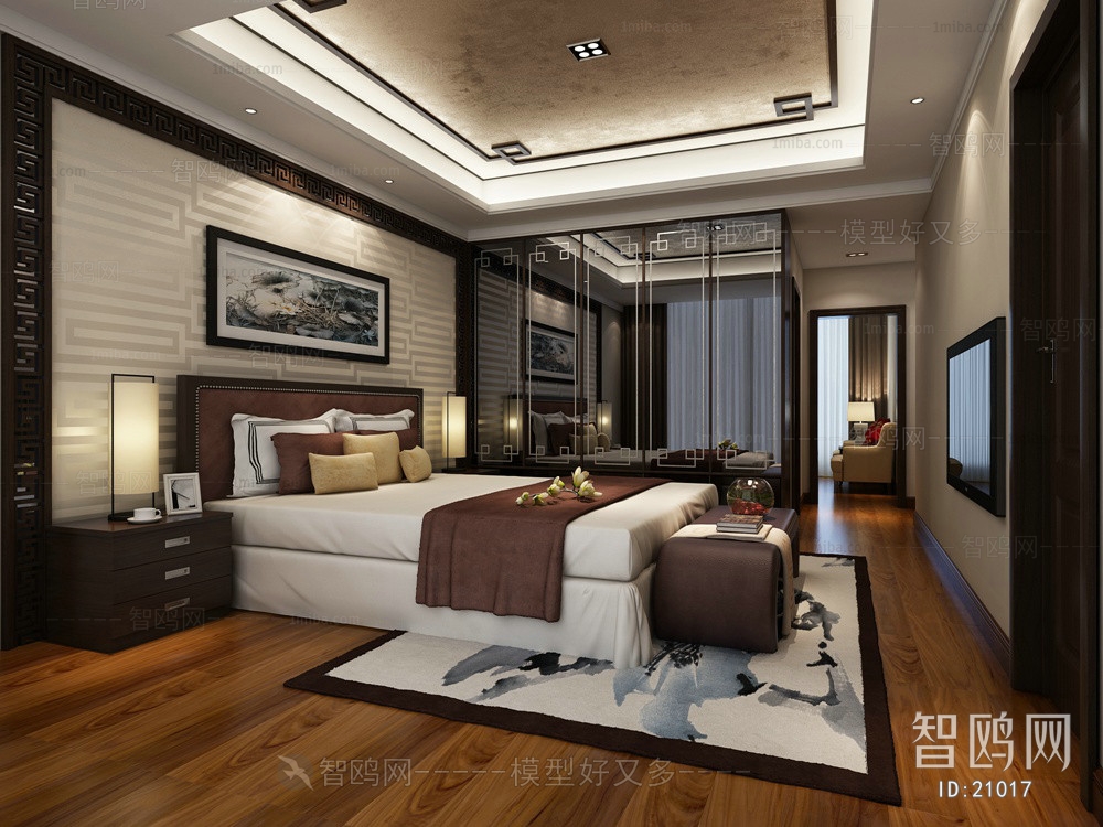 New Chinese Style Bedroom