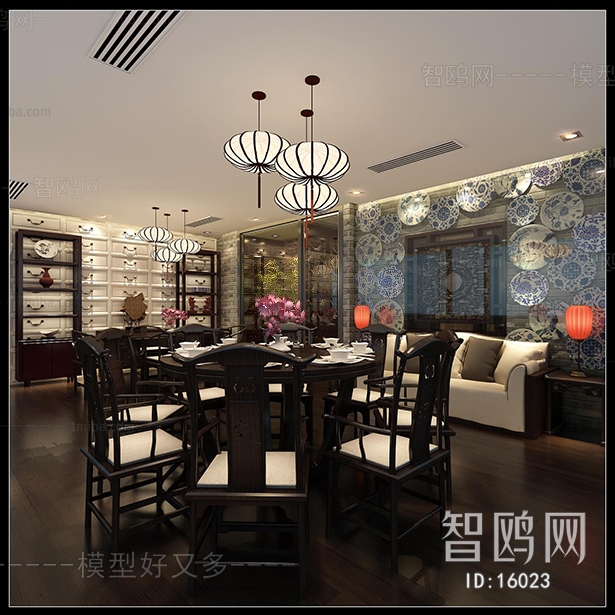 Chinese Style New Chinese Style Dining Room