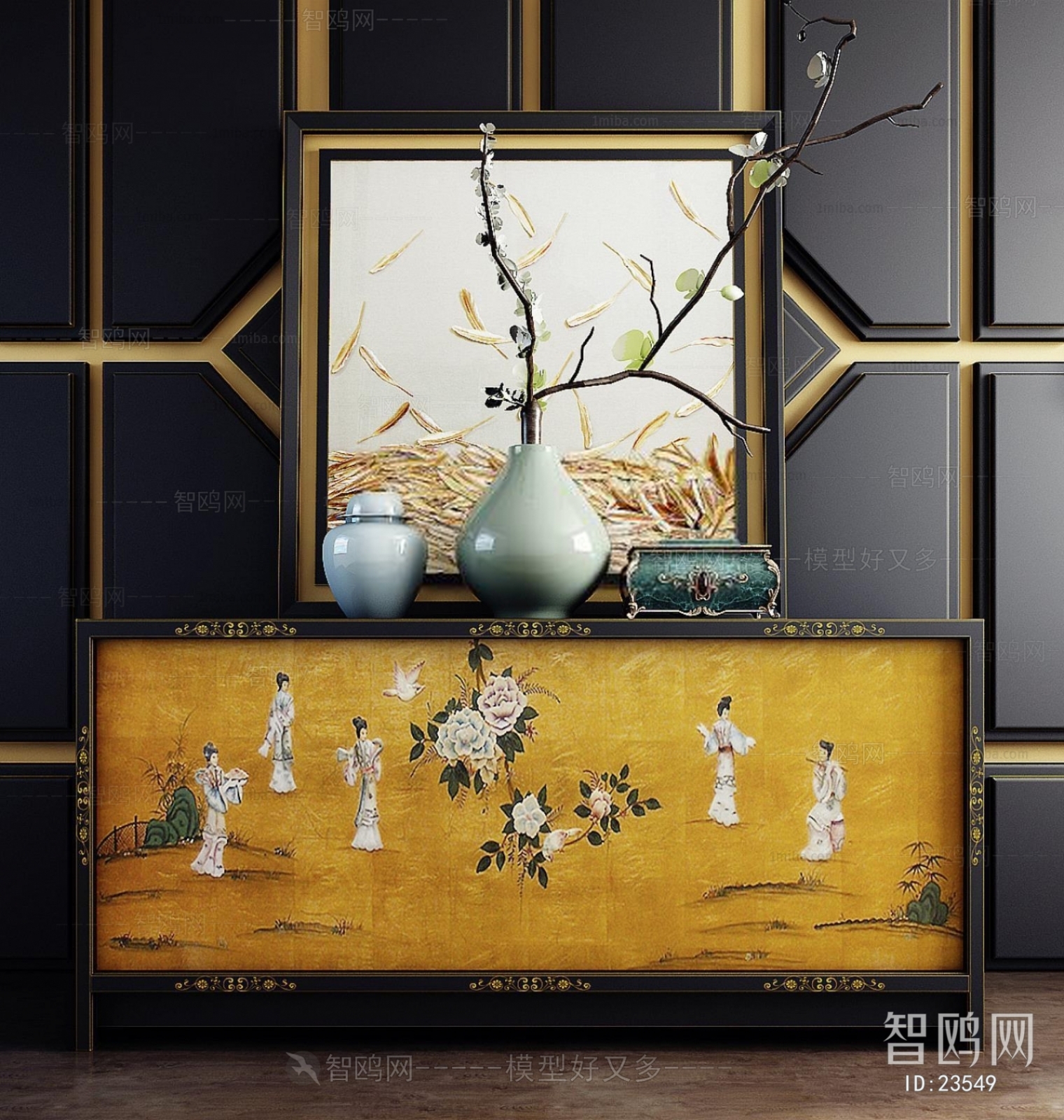 New Chinese Style Side Cabinet/Entrance Cabinet