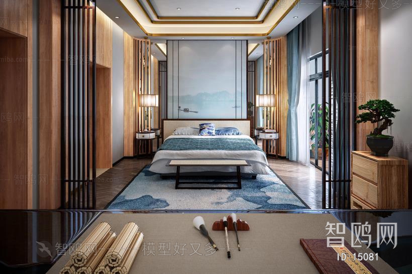 Modern New Chinese Style Bedroom