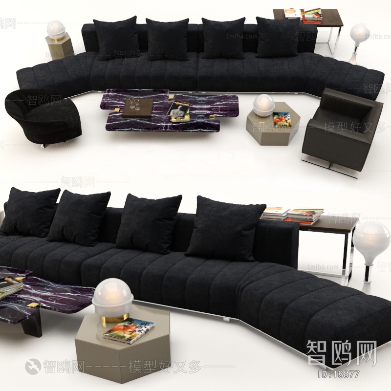 Modern Multi Person Sofa