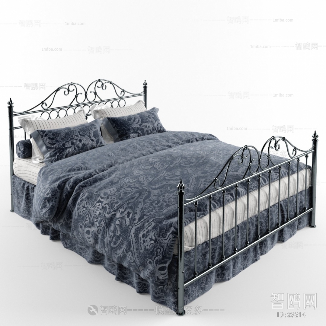 American Style Idyllic Style Double Bed