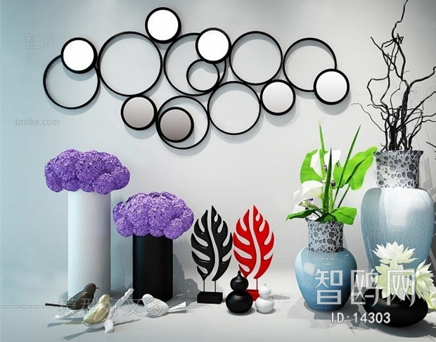 Modern New Chinese Style Decorative Set