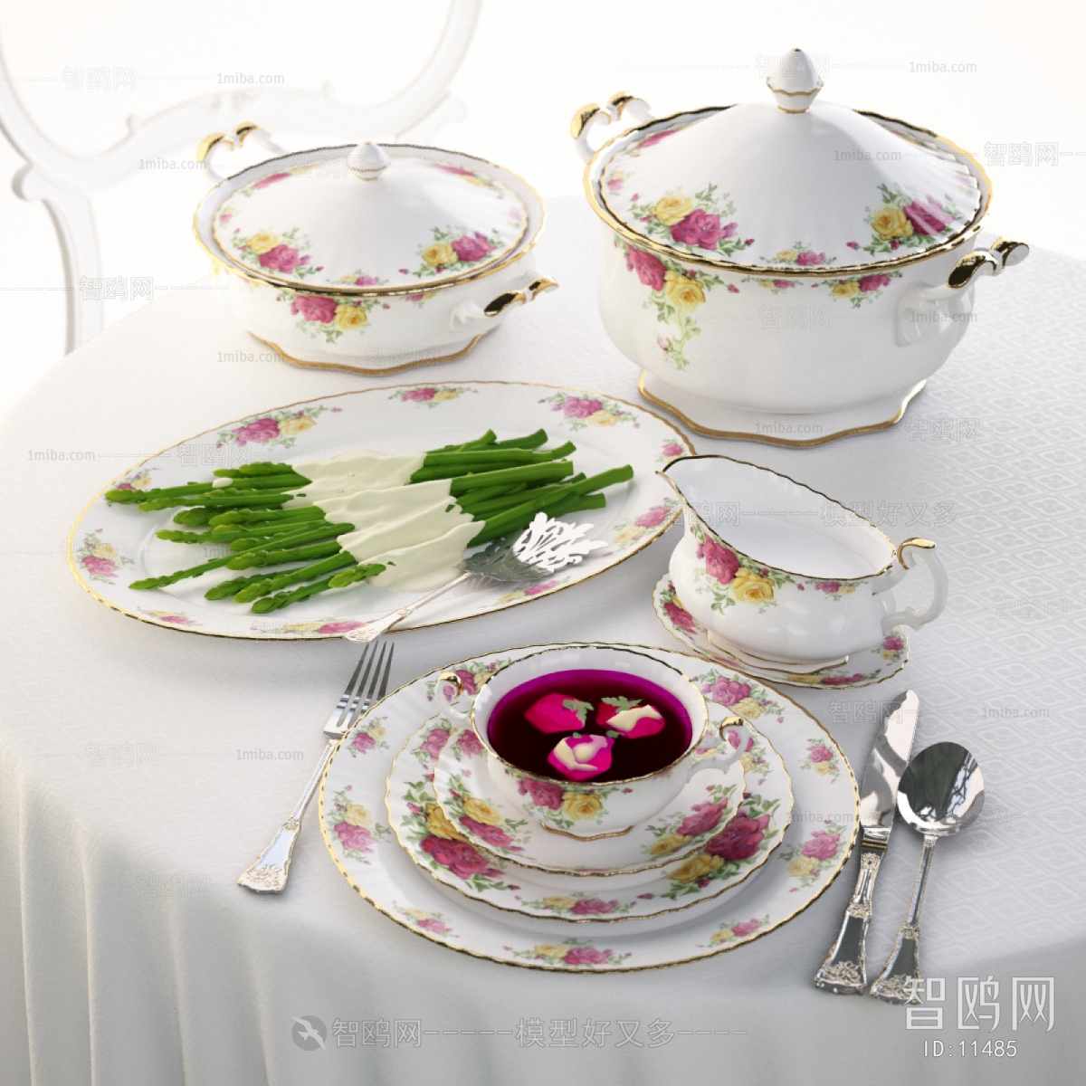 American Style Idyllic Style Cutlery/tea Set