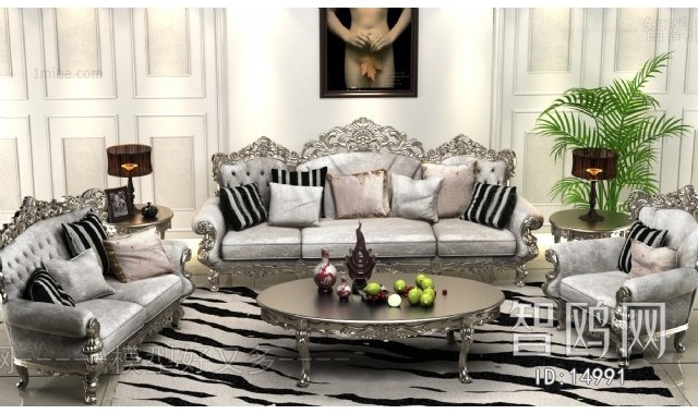 European Style French Style Sofa Combination