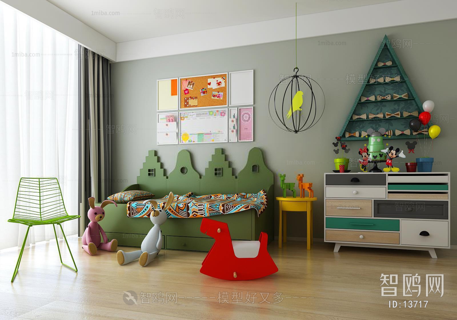 Nordic Style Simple European Style Children's Room
