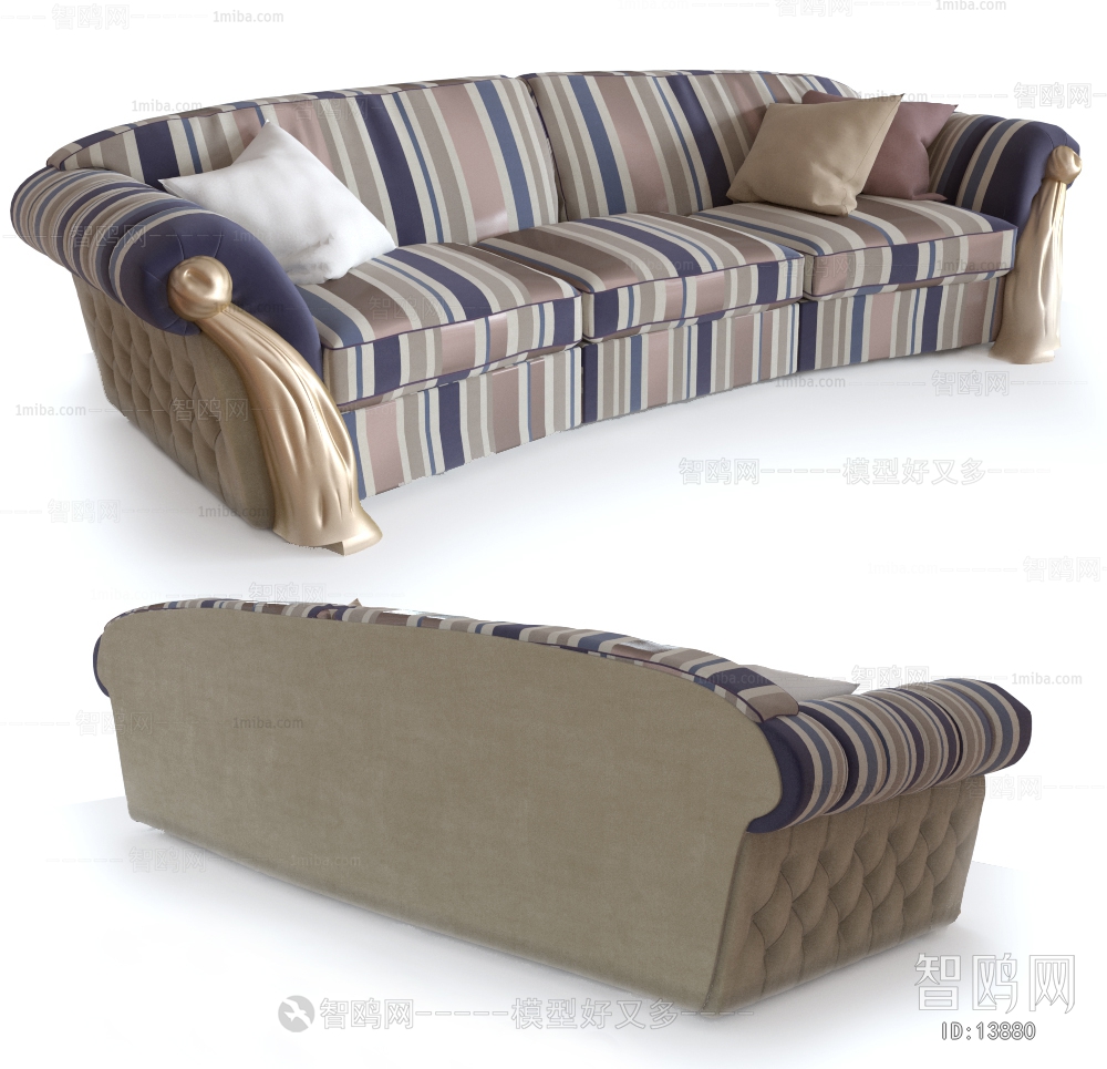 European Style Three-seat Sofa