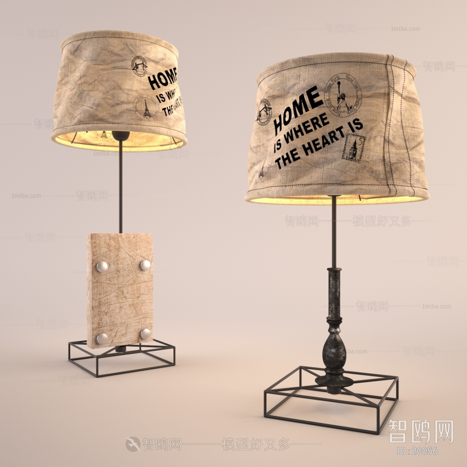 Industrial Style Country Style Table Lamp