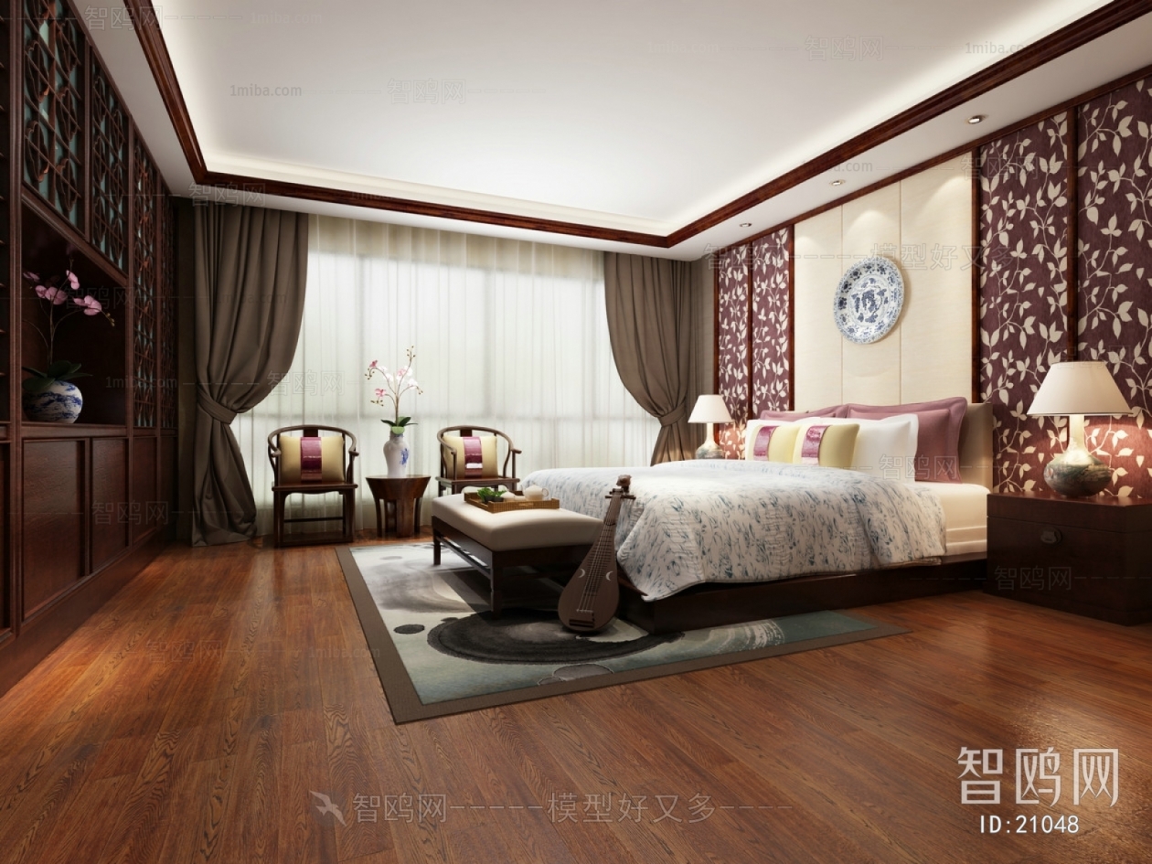 New Chinese Style Bedroom