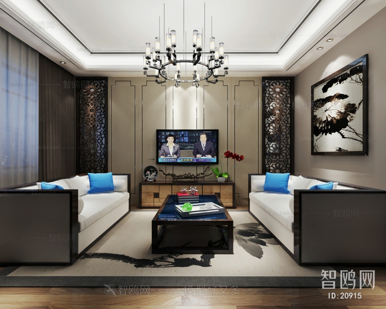 New Chinese Style A Living Room