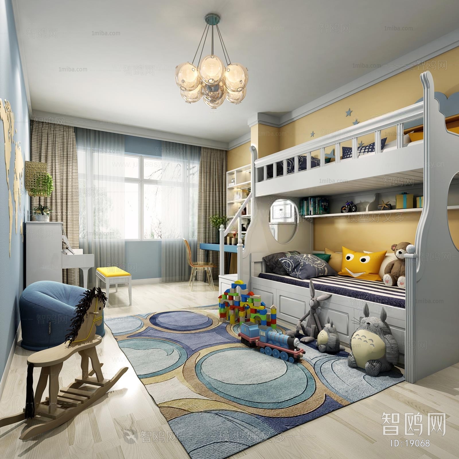 Simple European Style Children's Room