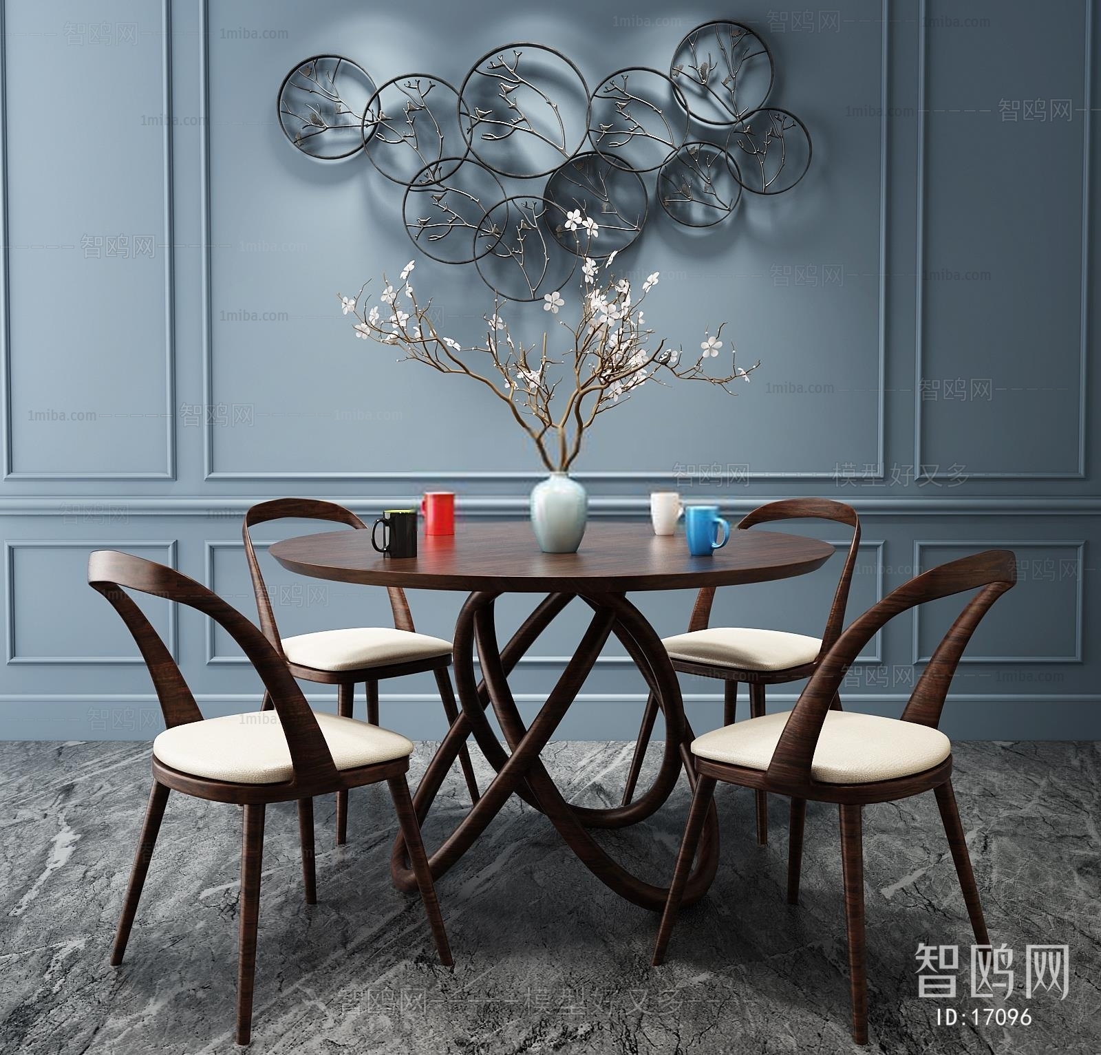 Nordic Style Post Modern Style Dining Table And Chairs