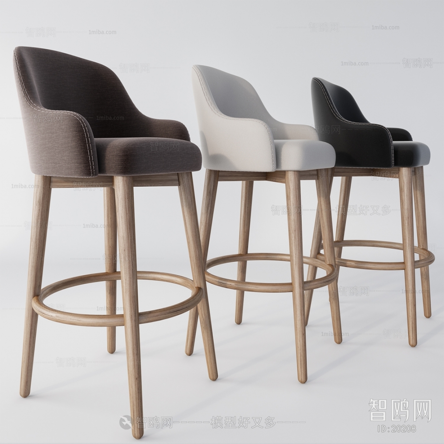 Modern Nordic Style Bar Chair