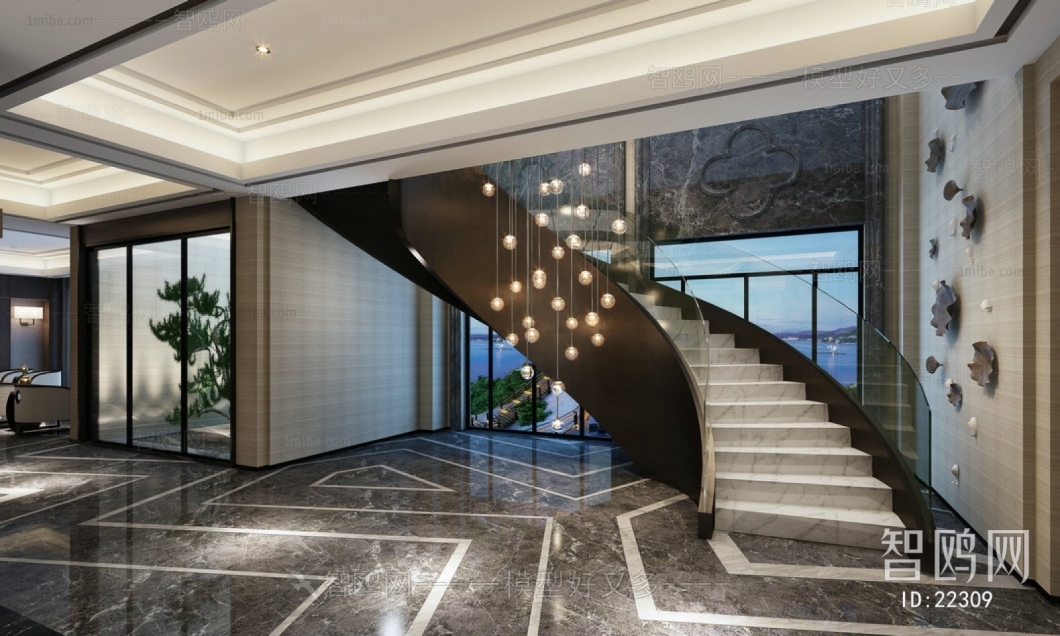 Modern Stair Balustrade/elevator