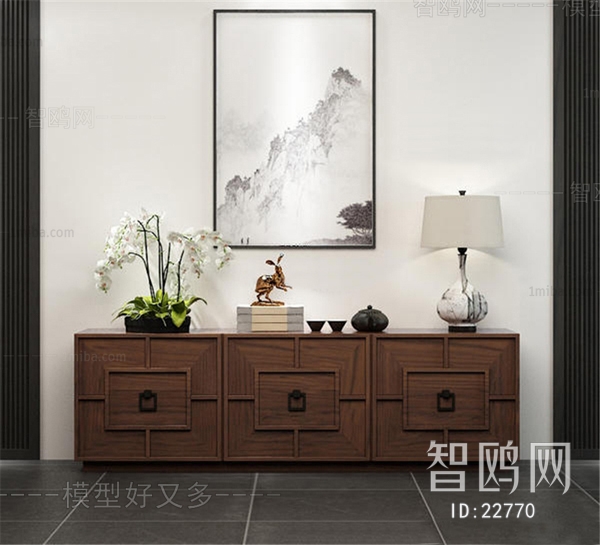 New Chinese Style Side Cabinet/Entrance Cabinet