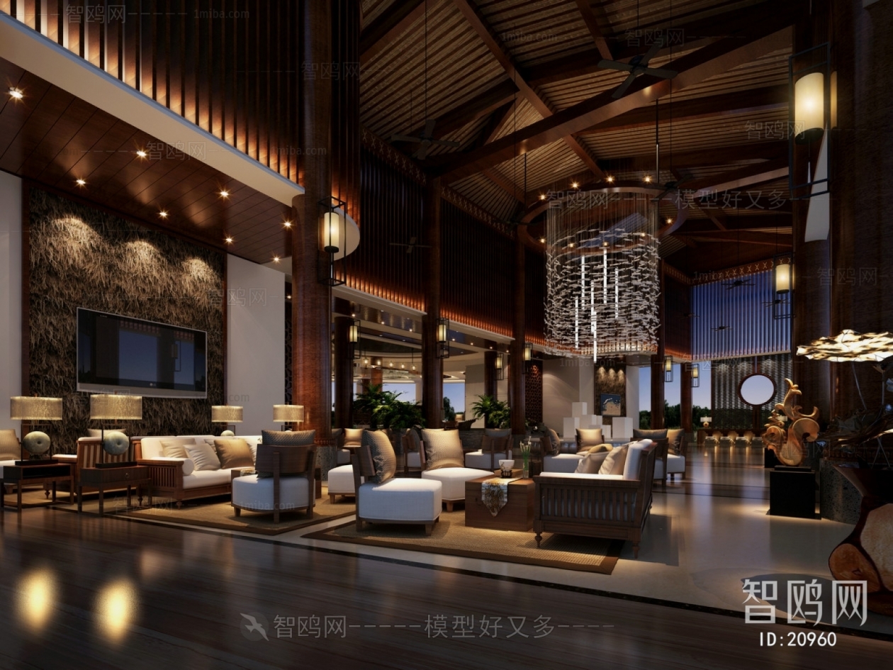 New Chinese Style Lobby Hall