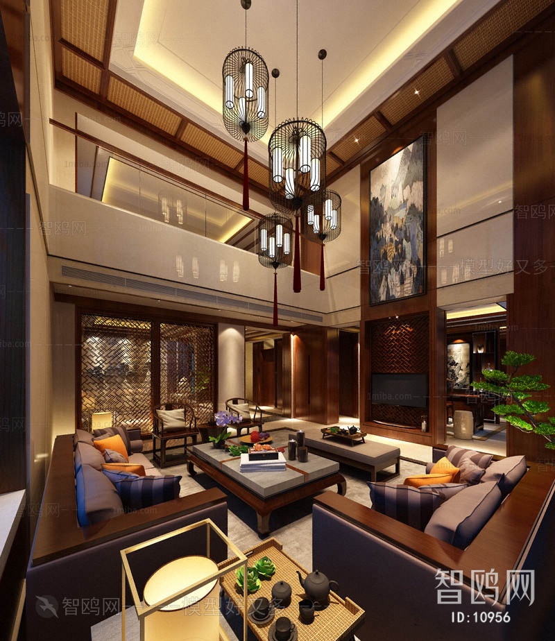 Modern New Chinese Style A Living Room