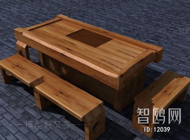 新中式茶桌凳