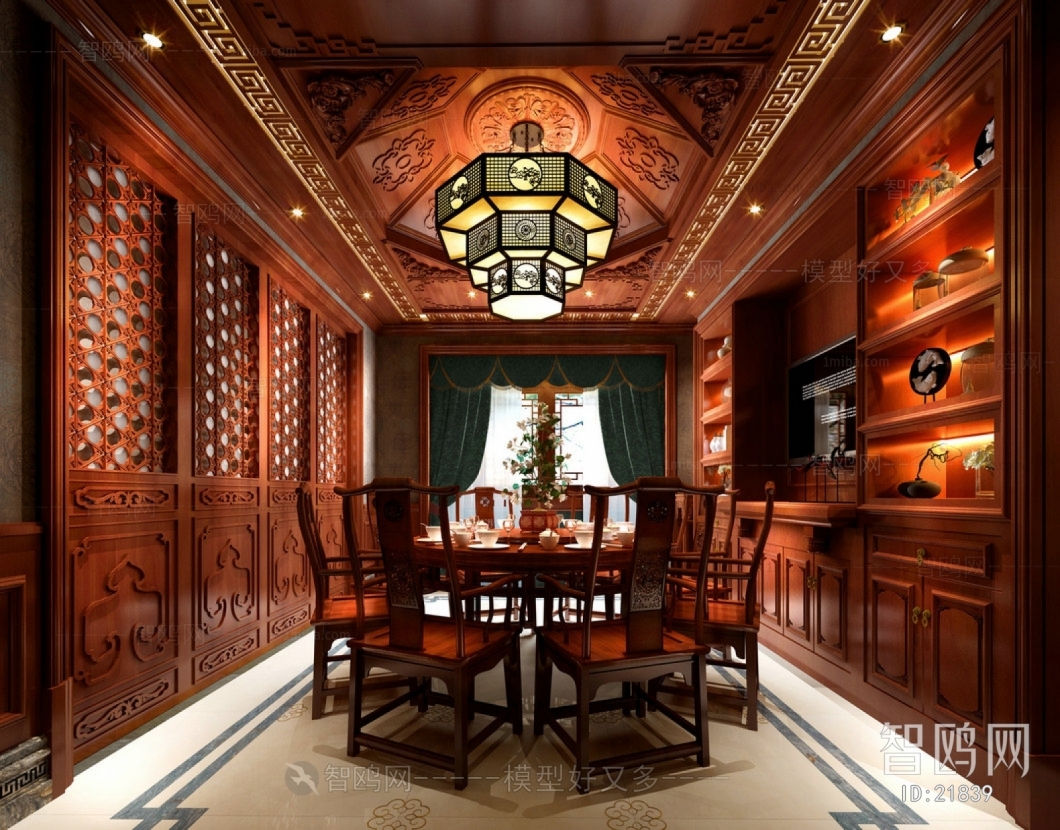 New Chinese Style Dining Room